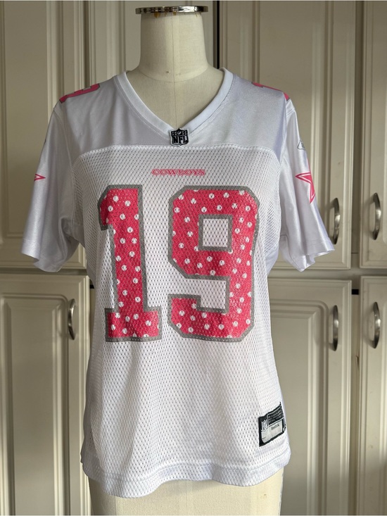 NFL Tops - NFL Women’s Dallas Cowboys pink and white jersey